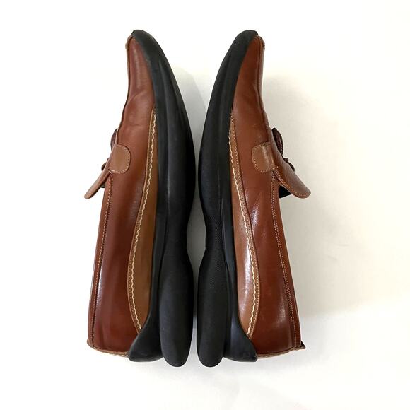 Sesto Meucci Leather Tassel Loafer Size 7M - Picture 4 of 10